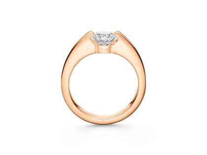 Schaffrath Liberte Lumina Ring Roségold mit Brillanten 1,00 – Ringe Ring mit Besatz aus 750 Rotgold.