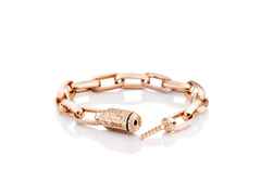 Capolavoro Love Lock 03 Armband Roségold 17cm mit Brillanten 0,950ct – Armschmuck Armband aus 750 Rotgold. – Ansicht 2