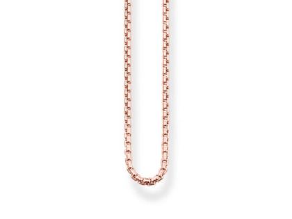 Thomas Sabo Special Addition Kette rotvergoldet – Halsschmuck Collierkette aus 925 Silber und und vergoldet.