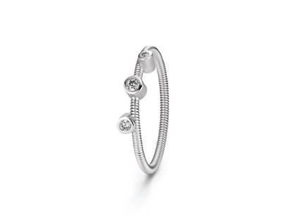 Niessing Artist  Ring mit 3 Brillanten Platin – Ringe Ring mit Besatz aus 950 Platin.