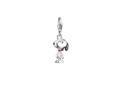 Thomas Sabo Peanuts Charm Anhänger Snoopy Silber – Anhänger Anhänger ohne Besatz aus 925 Silber, Emaille und und .