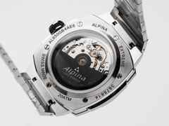 Alpina Alpiner x Fratello Extreme Regulator Automatik Edelstahl 41mm schwarzes Zifferblatt Metallband – Herrenuhren Uhr ohne Datum aus Edelstahl. Das Gehäuse ist rund und silber. Das Edelstahlarmband ist silber. Das Zifferblatt ist ein Index in schwarz. – Ansicht 5