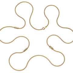 Fope Aria Collier Gelbgold 90cm mit 1 Brillant 0,020ct – Halsschmuck Collier aus 750 Gelbgold.