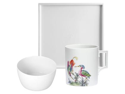 Meissen Homeoffice Set Fancy Birds – Porzellanwaren Porzellandekoration in weiß und aus Porzellan.