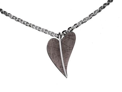 Ernstes Design Set 10 Edelstahl Altbronze beschichtet Herzanhänger Größe 3 groß – Anhänger Anhänger ohne Besatz aus Edelstahl.