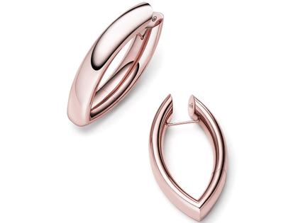IsabelleFa Navette Creolen 27 Rouge Royal – Ohrschmuck Creolen aus 750 Rotgold.
