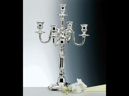 Sonja Quandt Leuchter mehrlichtig Barock – Silberwaren Silber Leuchter aus 925 Silber.