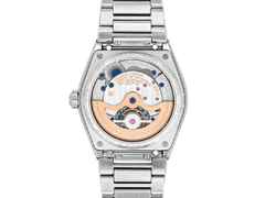 Frederique Constant Highlife Tourbillon Perpetual Calendar Manufacture Automatik Edelstahl 41mm blaues Zifferblatt Metallband – Herrenuhren Uhr mit Kalender aus Edelstahl und Leder. Das Gehäuse ist rund und silber. Das Edelstahlarmband ist silber. Das Zifferblatt ist ein Index in blau. – Ansicht 3