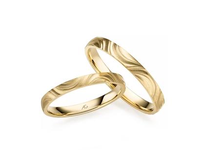 Gerstner Basic-Kollektion Trauring Paar aus 585/- Gelbgold strukturiert – Ringe Trauring in gelbgold und aus 585 Gelbgold.