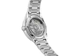 TAG Heuer Carrera Date Automatik Edelstahl 36mm türkisfarbenes Zifferblatt Metallband – Damenuhren Uhr mit Datum aus Edelstahl. Das Gehäuse ist rund und silber. Das Edelstahlarmband ist silber. Das Zifferblatt ist ein Index in türkis. – Ansicht 3