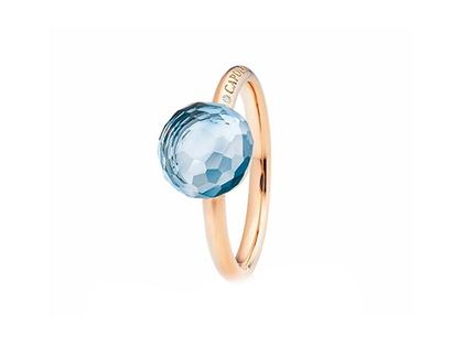Capolavoro Happy Holi Ring Roségold mit Topas – Ringe Ring mit Besatz aus 750 Rotgold.