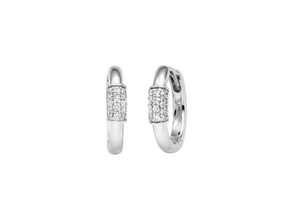 Ohrschmuck Creolen aus 585 Weißgold.