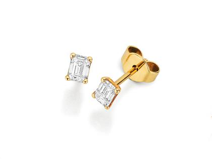 N1 Diamonds Ohrstecker 4er Krappe Gelbgold 0,50ct Diamant – Ohrschmuck Ohrstecker aus 585 Gelbgold.