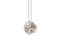 Cammilli Firenze Sultana Kette mit Anhänger Bicolor White Ice und Natural Beige Gold 42cm mit Brillanten 0,530ct – Halsschmuck Kette mit Anhänger aus 750 Gelbgold, 750 Weißgold und und .