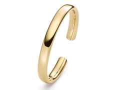 IsabelleFa Flix.Flex Armreif oval Gelbgold 9mm – Armschmuck Armspange aus 750 Gelbgold.
