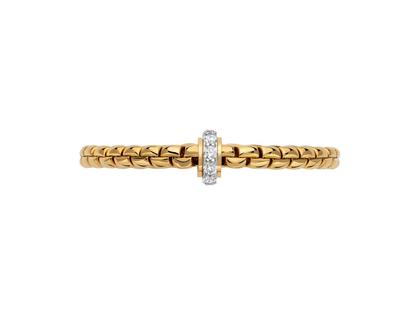 Fope Eka Flex'It   Armband  mittel Gelbgold 1 Ronde mit Brillanten 1,22ct M flexibel – Armschmuck Armband aus 750 Gelbgold, 750 Weißgold und und . – Ansicht 3