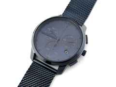 Juwelier Roller Movado Bold Quarz Edelstahl PVD-Blau 42mm blaues Zifferblatt Metallband 3600633 Occasion Neu – Herrenuhren Chronograph aus Edelstahl und PVD beschichtet. Das Gehäuse ist rund und blau. Das Edelstahlarmband ist blau. Das Zifferblatt ist arabisch Index und blau. – Ansicht 4
