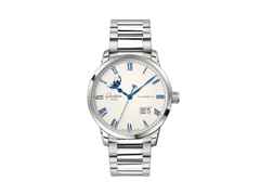 Glashütte Original Senator Excellence Panoramadatum Mondphase Automatik Edelstahl 40mm Frostsilber Zifferblatt Metallband – Herrenuhren Uhr mit Datum aus Edelstahl. Das Gehäuse ist rund und silber. Das Edelstahlarmband ist silber. Das Zifferblatt ist römisch und silber.