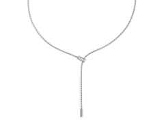 Fope Aria  Y-Collier Weißgold längenverstellbar mit Brillanten 0,110ct – Halsschmuck Collier aus 750 Weißgold.