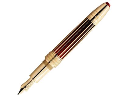 Montblanc Limited Edition Great Characters Jimi Hendrix 1942 Füllfederhalter – Schreibgeräte Füllfederhalter aus Metall und und vergoldet. – Ansicht 3