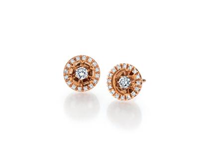Jörg Heinz Swing Classico Ohrstecker Roségold mit Brillanten 0,360ct – Ohrschmuck Ohrstecker in roségold und aus 750 Rotgold.