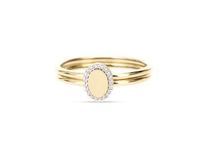 Nanis Swing Ring Gelbgold mit Brillanten 0,040ct – Ringe Ring mit Besatz in gelbgold und aus 750 Gelbgold.
