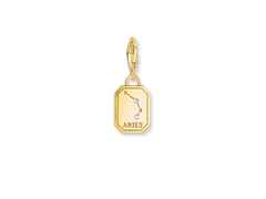 Thomas Sabo Charm-Anhänger Sternzeichen Widder Silber vergoldet – Anhänger Anhänger mit Besatz aus 925 Silber und und vergoldet. – Ansicht 2