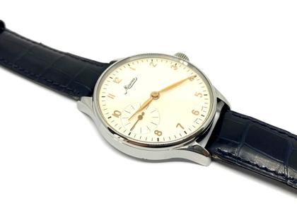 Minerva 140th Anniversary aus Edelstahl mit Lederband Occasion kaufen