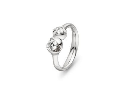 Schaffrath Calla Ring Palladiumweißgold mit Brillanten – Ringe Ring aus 750 Weißgold.