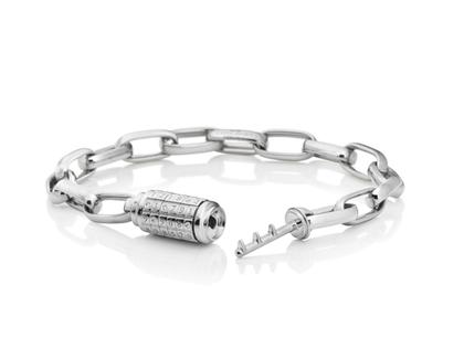 Capolavoro Love Lock 02 Armband Weißgold 17cm mit Brillanten 0,033ct – Armschmuck Armband aus 750 Weißgold. – Ansicht 2