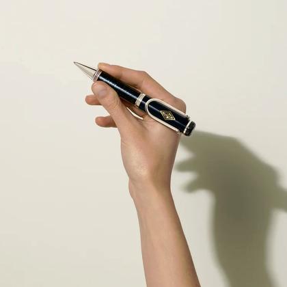 Montblanc Special Edition Great Characters Great Gatsby  Kugelschreiber – Schreibgeräte Kugelschreiber in blau und platiniert. – Ansicht 3