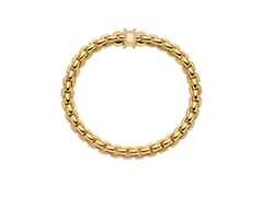 Fope Eka Flex'It Armband  mittel Gelbgold 1 Ronde mit Brillanten 0,21ct M flexibel – Armschmuck Armband aus 750 Gelbgold. – Ansicht 3