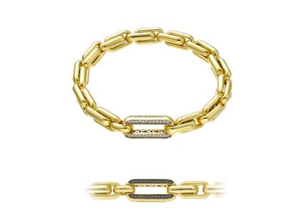 Chimento X-Tend Armband Gelbgold 19cm mit weißen und schwarzen Brillanten wendbar – Armschmuck Armband in gelbgold und aus 750 Gelbgold.
