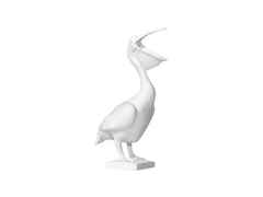 Meissen Figur Pelikan weiß – Porzellanwaren Porzellandekoration in weiß und aus Porzellan.
