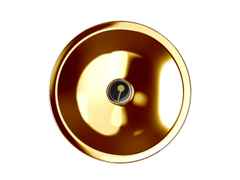 El Casco Zylinderspitzer aus Messing vergoldet – Büroaccessoires Sonstige Accessoires in gelbgold und aus Messing und vergoldet. – Ansicht 3