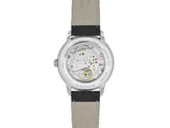 Frederique Constant Classics Moneta Handaufzug Edelstahl 38,5mm braunes Zifferblatt schwarzes Lederband limitiert – Herrenuhren Uhr ohne Datum aus Edelstahl und Leder. Das Gehäuse ist rund und silber. Das Lederarmband ist schwarz. Das Zifferblatt ist ein Index in braun. – Ansicht 3