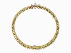 Fope Panorama Armband  mit 3 Ronden   Gelbgold – Armschmuck Armband aus 750 Gelbgold. – Ansicht 2