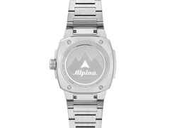 Alpina Alpiner Extreme Solarmetre Quarz Edelstahl 38mm türkisfarbenes Zifferblatt Metallband – Herrenuhren Uhr mit Datum aus Edelstahl. Das Gehäuse ist rund und silber. Das Edelstahlarmband ist silber. Das Zifferblatt ist ein Index in türkis. – Ansicht 3
