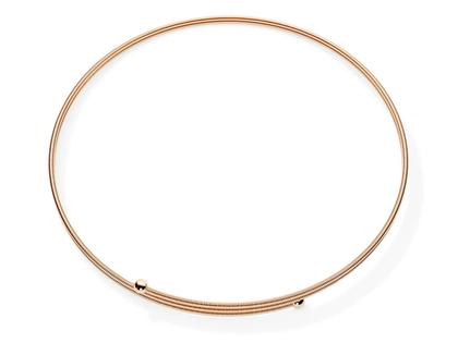 Niessing Colette C Embrace Collier 2-fach Classic Red 125mm – Halsschmuck Collier aus 750 Rotgold.