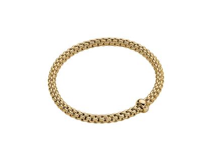 Fope Solo Flex'it Armband Gelbgold mit Brillant 0,010ct M flexibel – Armschmuck Armband aus 750 Gelbgold.
