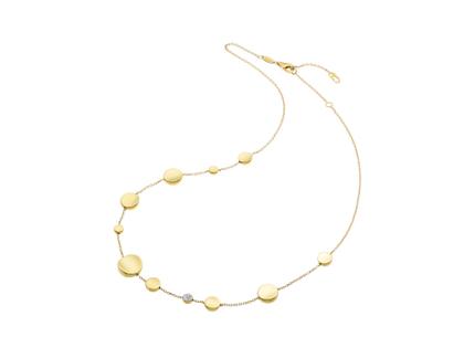 Chimento Armillas Glow Collier Gelbgold 45cm mit Brillanten – Halsschmuck Collier in gelbgold und aus 750 Gelbgold und 750 Weißgold.