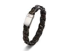 IsabelleFa Meander Armband Bronze mit Verschluss Graugold – Armschmuck Armband in roségold und aus 750 Weißgold.
