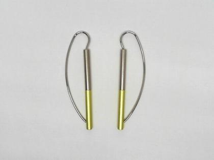 Apero Ohrhänger Aluminium 49mm Neon – Ohrschmuck Ohrhänger aus Aluminium, Edelstahl und und .