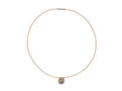 Jörg Heinz (E)Motion Collier Rotgold 42cm mit rosa Mondstein und Brillanten 0,600ct – Halsschmuck Collier aus 750 Rotgold.