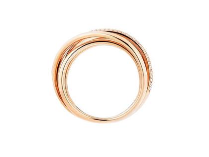 Capolavoro Cielo Ring  schmal Roségold mit Brillanten – Ringe Ring mit Besatz aus 750 Rotgold. – Ansicht 2