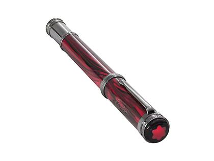 Montblanc Writers Edition                      2026: Hommage to Bram Stoker Limited Edition Kugelschreiber – Schreibgeräte Kugelschreiber in rot und aus Edelharz, Metall, rhodiniert und Ruthenium. – Ansicht 5