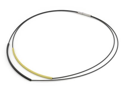 Step by Step Collier Edelstahl anthrazit Aluminium lemon schwarz – Halsschmuck Collier aus Aluminium, Edelstahl und und .