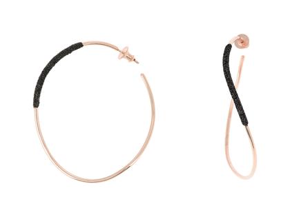 Pesavento Polvere di Sogni Shiny Creolen – Ohrschmuck Creolen aus 750 Rotgold, 925 Silber und und vergoldet.