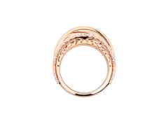 Capolavoro Magnifico Ring breit Roségold mit Brillanten – Ringe Ring mit Besatz aus 750 Rotgold. – Ansicht 2