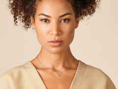 Henrich & Denzel Mikado Soft Collier Donut Platin mit Brillanten – Halsschmuck Collier aus 950 Platin. – Ansicht 3